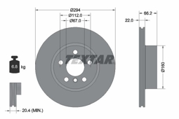 TARCZA HAM. BMW P. 3 2,0 19-