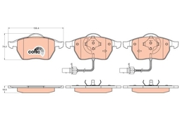 KLOCKI HAM. VW P. A4 99-/A6 -99/PASSAT 00- 1,6-2,8 Z CZUJNIKAMI 156X74