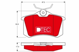 KLOCKI HAM. AUDI T. A1/A2/A3/A4/A6/A8/TT 96- DTEC COTEC