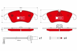KLOCKI HAM. AUDI P. A4/A5/Q5 1,8-3,2 09-17 DTEC COTEC