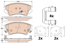 KLOCKI HAM. OPEL P. INSIGNIA 08- 2,0CDTI/TURBO/ZAFIRA C 11-
