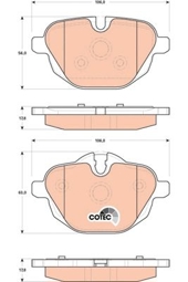 KLOCKI HAM. BMW T. F10/F11 520-530 10-/F25 X3 10-
