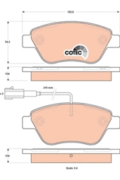 KLOCKI HAM. FIAT P. PUNTO EVO 1,2-1,4 09- Z CZUJNIKIEM