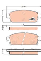 KLOCKI HAM. OPEL T. ASTRA J 09-/ZAFIRA C 11- TARCZA 292MM