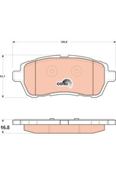 KLOCKI HAM. FORD P. FIESTA 08- Z CZUJNIKIEM