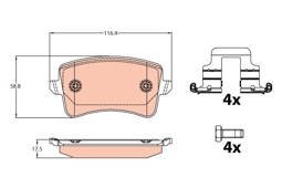KLOCKI HAM. VW T. A4/A5/Q5 07-