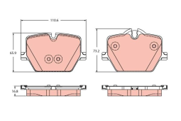 KLOCKI HAM. BMW T. 2/3/4/Z4/I4 1,6-3,0 18-
