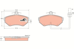 KLOCKI HAM. VW P. A4/PASSAT 96- Z CZUNIKIEM