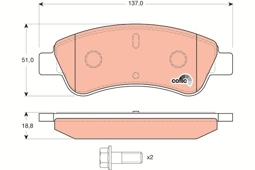 KLOCKI HAM. CITROEN P. BERLINGO/C2/C3/DS3/XSARA/206/207/208/307