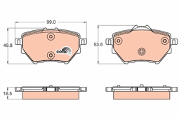 KLOCKI HAM. CITROEN T. C4 PICASSO 13-
