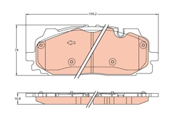 KLOCKI HAM. AUDI P. Q7 2,0-3,0 TDI QUATTRO 15-