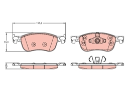 KLOCKI HAM. FORD P. FIESTA 1,0-1,1/1,5 TDCI 17-