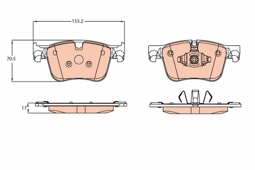 KLOCKI HAM. PEUGEOT P. 3008/5008 1,2-1,6/1,6-2,0 BLUEHDI 16-