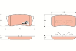 KLOCKI HAM. PEUGEOT T. 4007/4008 1,6-2,2 HDI 07-
