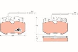 KLOCKI HAM. CITROEN P. AX/C15/C5/C6/VISA 1,0-3,0 84-