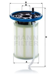 Filtr paliwa MANN FILTER PU7019
