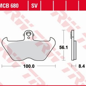 KLOCKI HAM. MOTO. (ORGANIC) BMW K 1200 LT ABS (98-1000) BMW R 1100 R ABS (98-01)