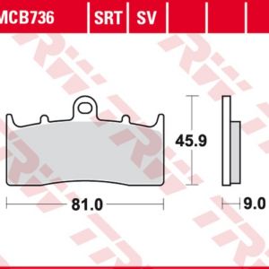 KLOCKI HAM. MOTO. (ORGANIC) BMW K 1600 GT, GTL (16-) BMW R 1150 R ABS (04-06)