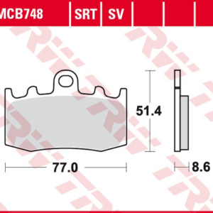 KLOCKI HAM. PRZÓD MOTO. (SINTER STREET) BMW K 1300 GT ABS (09-11) BMW R 1200 GS ADVENTURE (06-12)