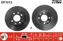 TARCZA HAM. DACIA P. LOGAN/SANDERO 1,2-1,6 04-