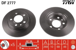 TARCZA HAM. VW T. SHARAN 95- 268X10
