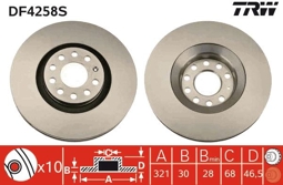 TARCZA HAM. AUDI P. A4/A6 1,8-4,2 QUATTRO 97-08