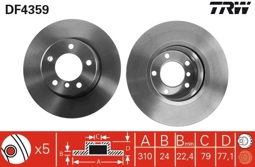 TARCZA HAM. BMW P. 5 2,0-2,5 03-10