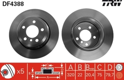 TARCZA HAM. BMW T. X3 2,0-3,0 03-11