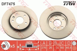 TARCZA HAM. OPEL P. ASTRA 09-